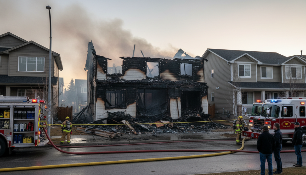 Mahogany Square S.E. fire contained after heavy flames, neighbouring homes spared