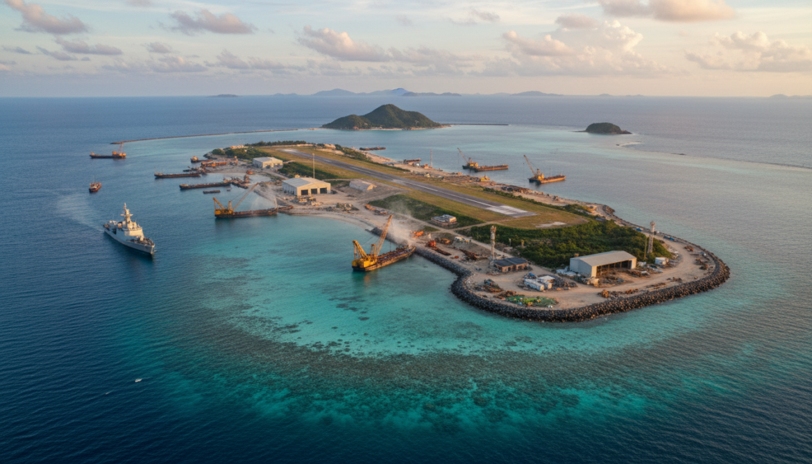 China builds Antelope Reef island, creates major South China Sea military outpost