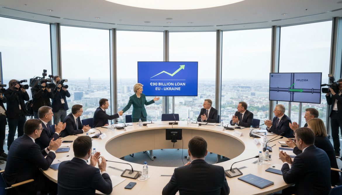 EU Approves 90-Billion-Euro Loan for Ukraine After Druzhba Oil Resumes