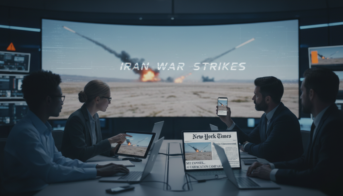 AI deepfake videos fabricate Iran war missile strikes as NYT exposes campaign