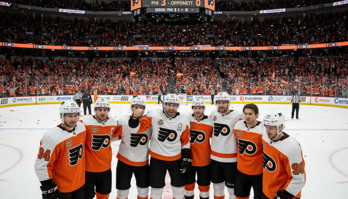 Philadelphia Flyers secure 3-0 playoff series lead with confident performance