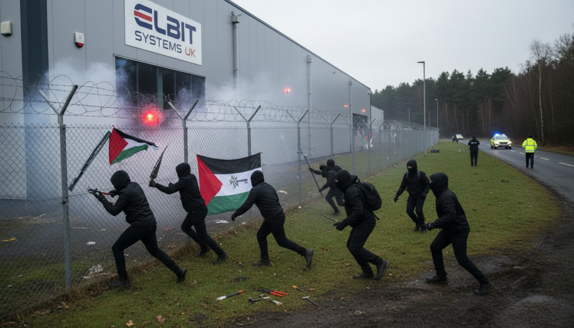 Pro-Palestine activists break into UK Elbit drone factory