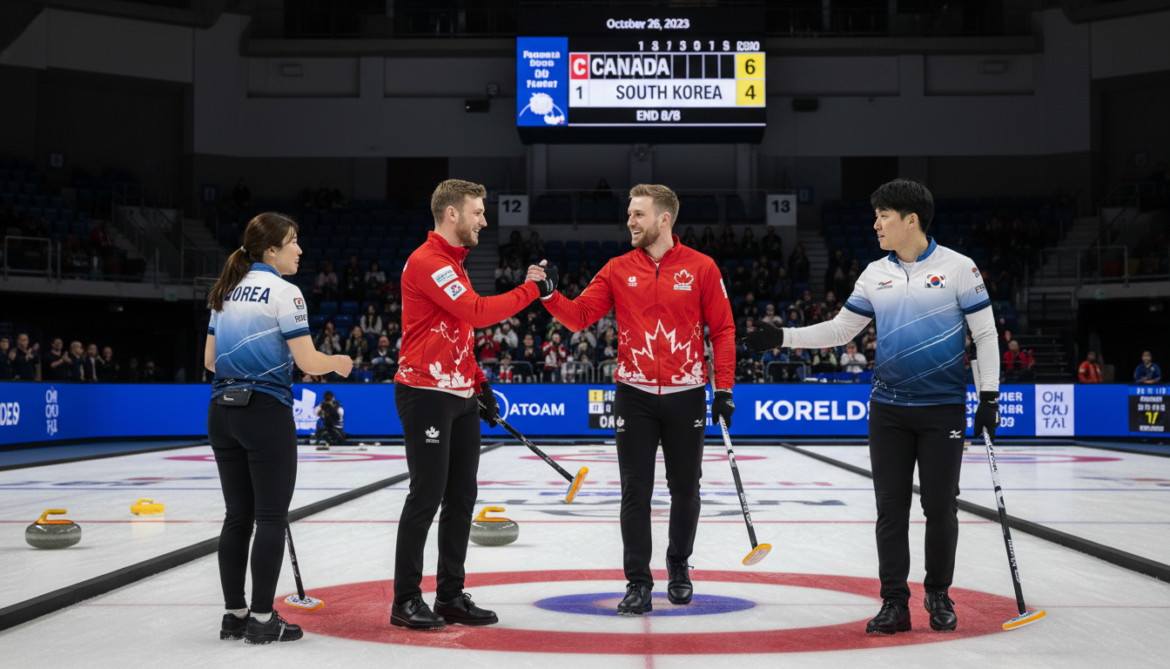 Canada's Lotts defeat South Korea 6-4 to open World Mixed Doubles