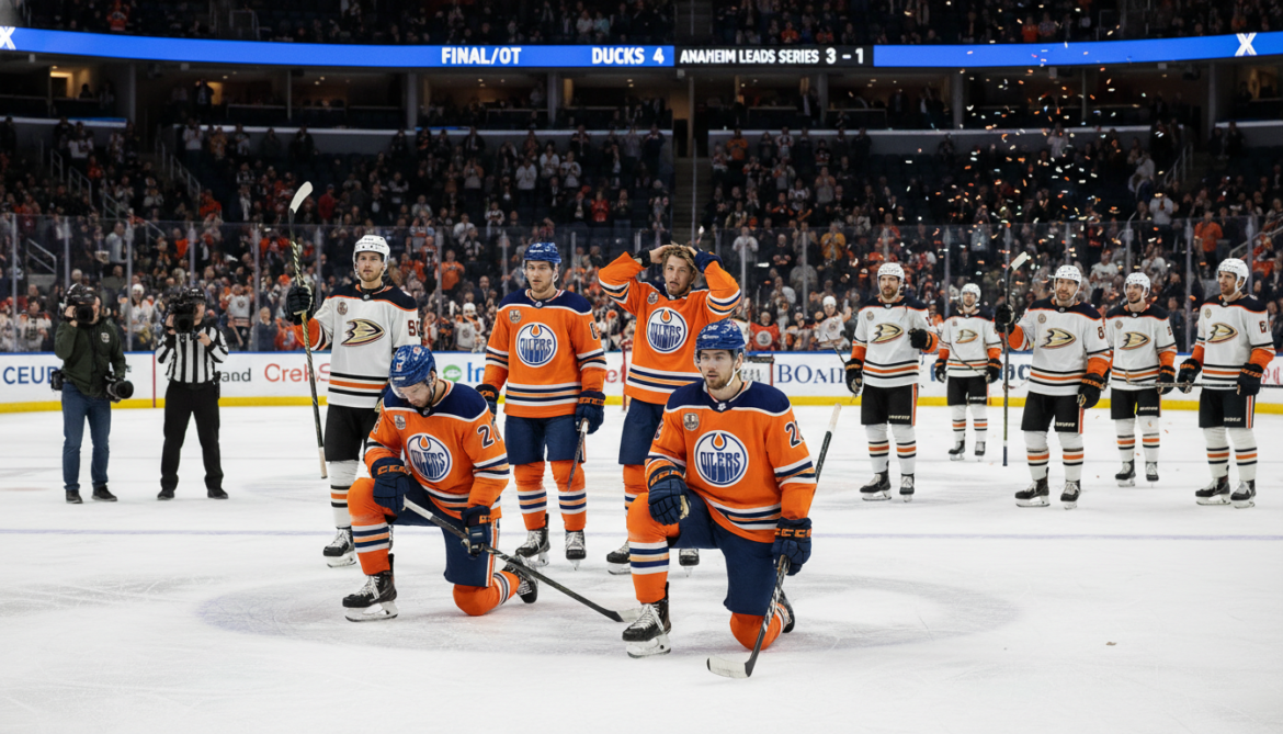 Edmonton Oilers trail series 3-1 after 4-3 overtime loss to Anaheim Ducks