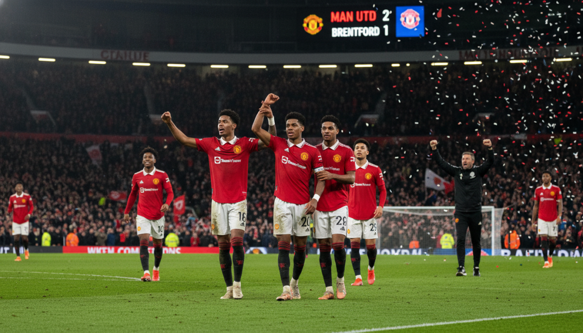 Manchester United beat Brentford 2-1 to move closer to Champions League