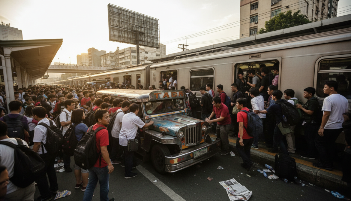 Philippine commuters squeezed as fuel crisis forces switch to trains and jeepneys