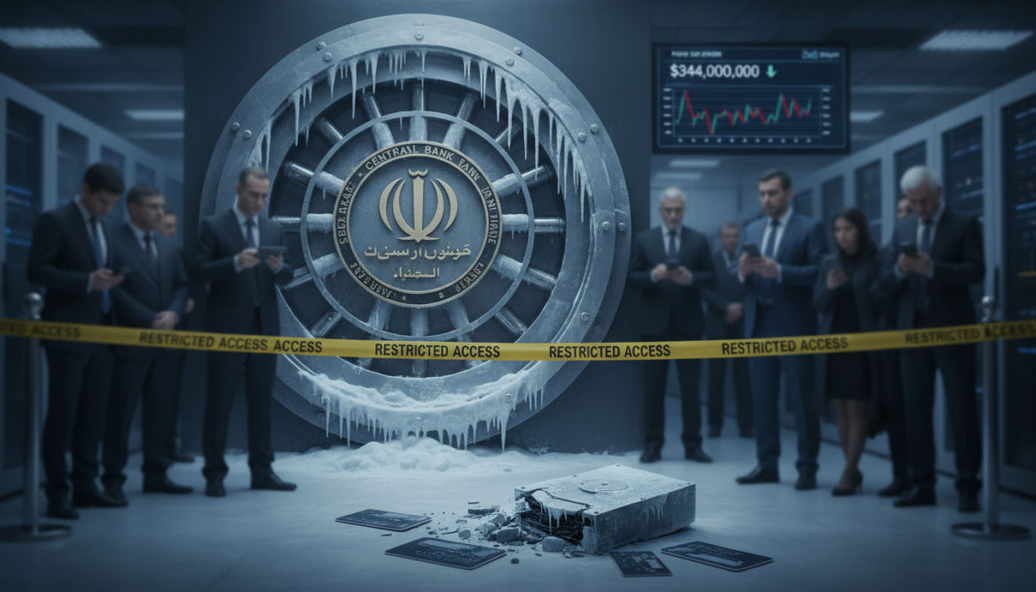Iran's crypto ecosystem faces US $344m freeze amid wartime outflows