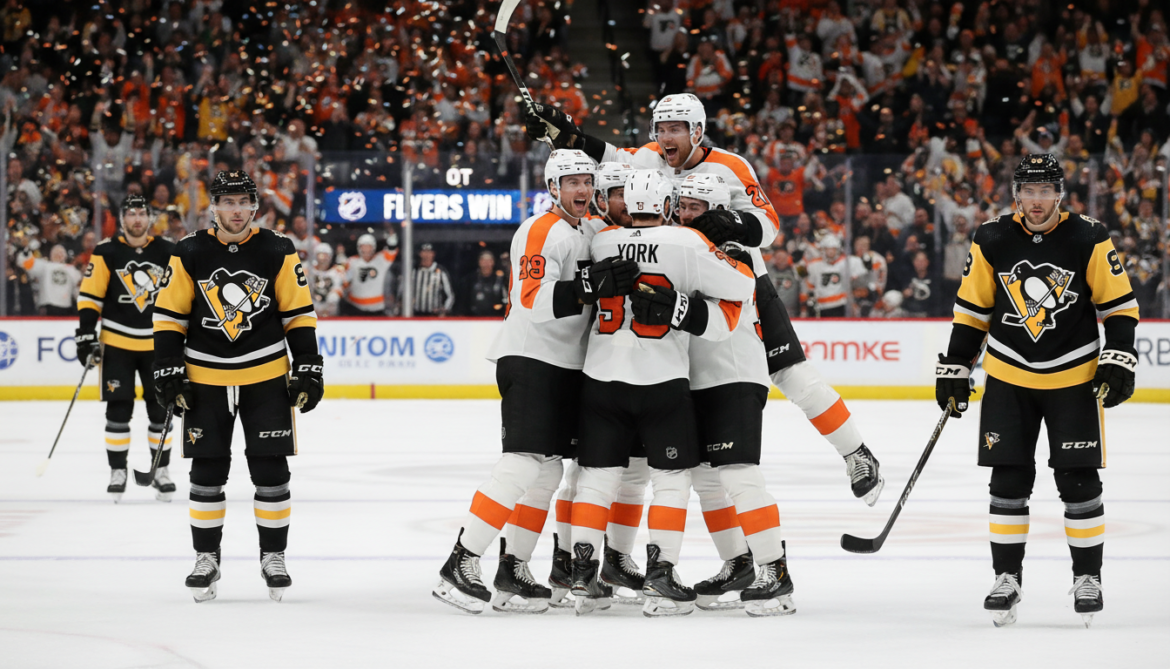 Flyers eliminate Penguins as Cam York overtime winner seals Game 6
