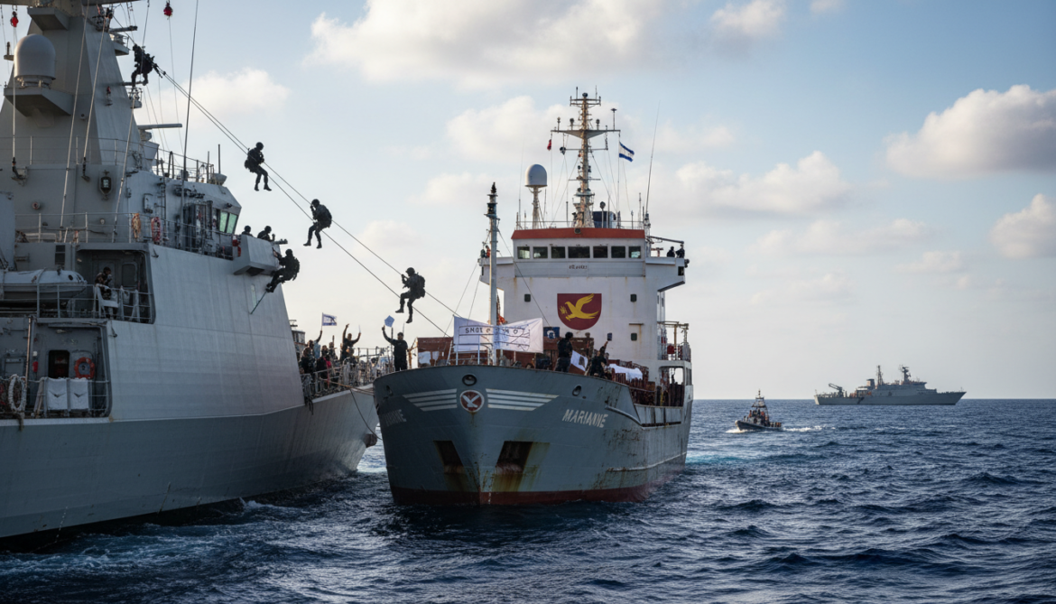 Israel Intercepts and Boards Gaza-Bound Aid Flotilla Sailing From Barcelona in International Waters