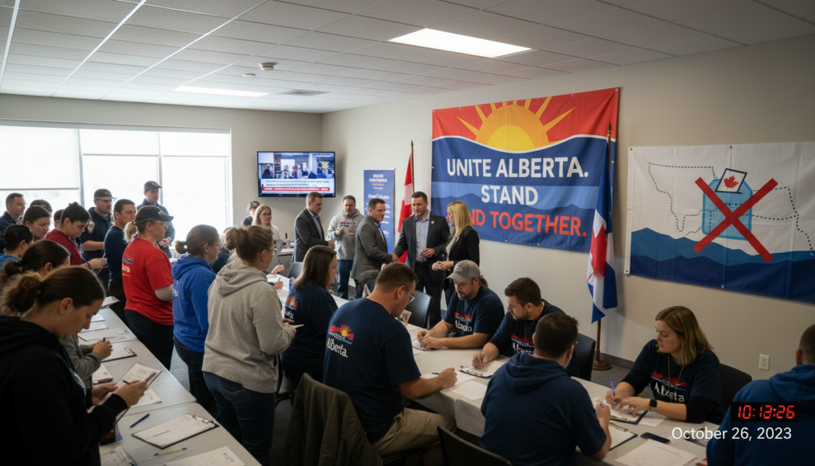 Alberta campaign urges supporters to sign up after separatists compile elector list