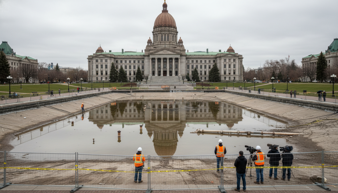 Alberta legislature reflecting pool remains closed amid leak investigation