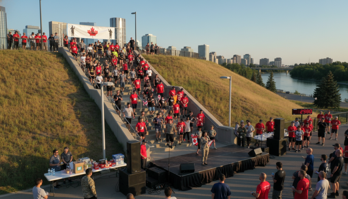Calgary Stairs of Strength fundraiser raises funds for military families