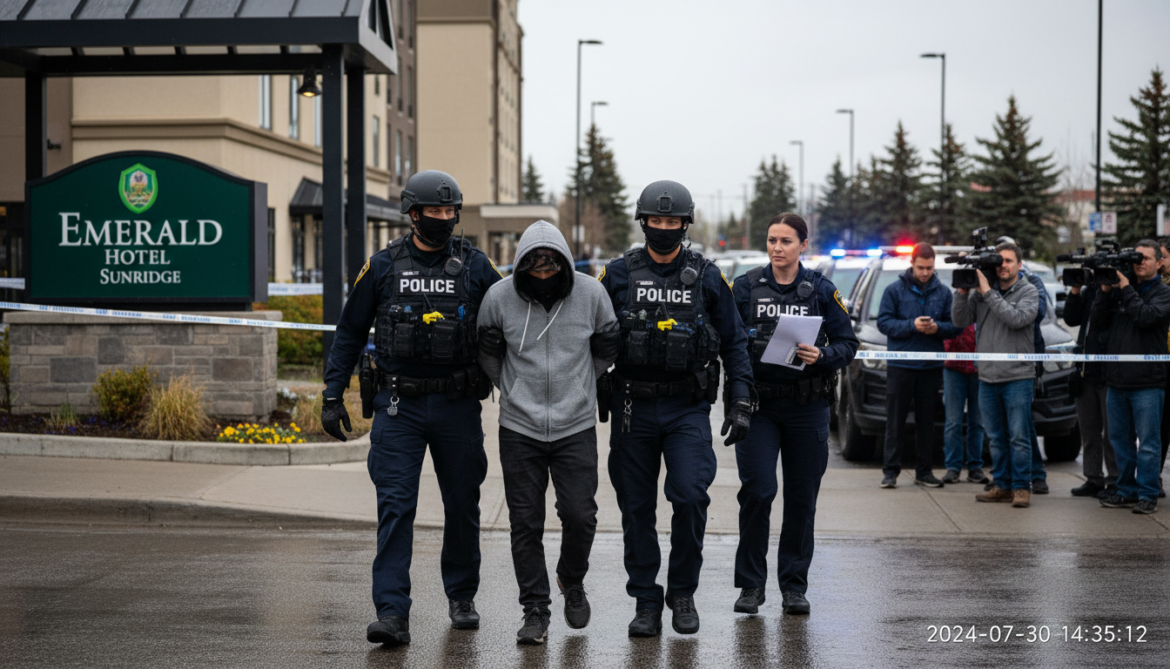 Calgary police arrest suspect after suspicious death at Emerald Hotel Sunridge