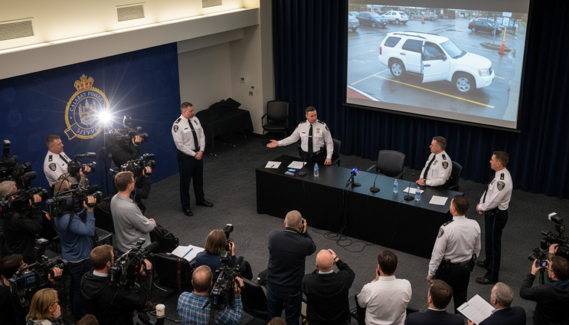 Calgary police release CCTV images of white SUV in fatal grocery shooting