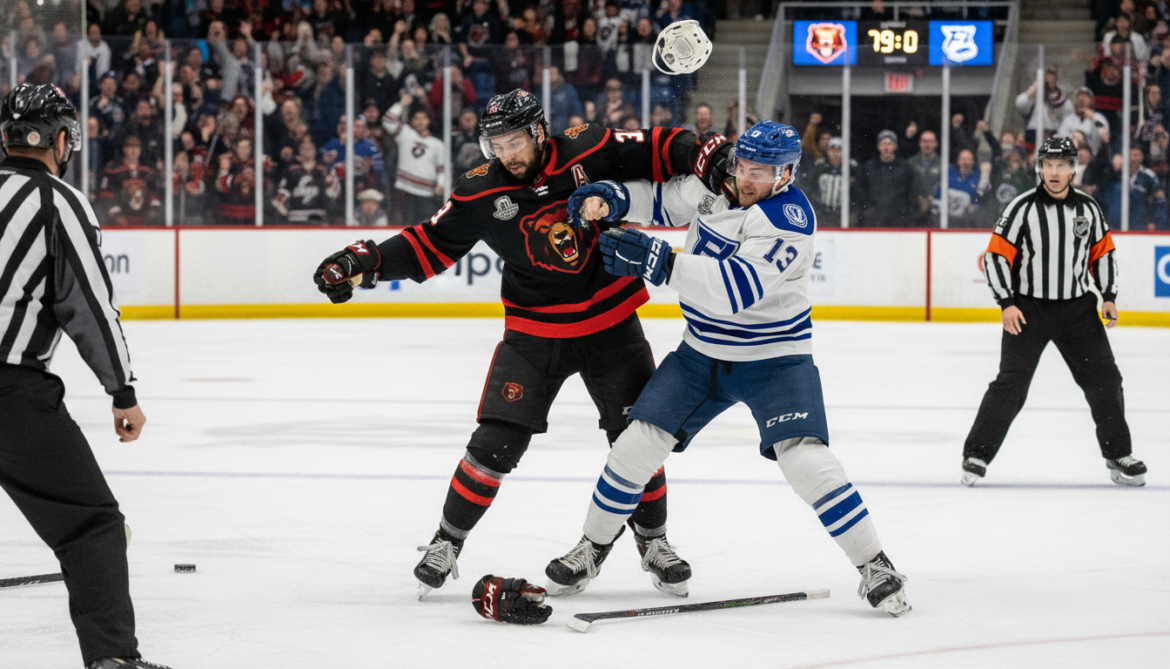 Divyne Appolon dominates veteran Brad Pawlowski in ECHL fight