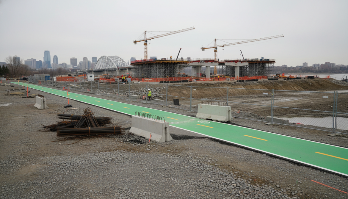 Edmonton bike lanes remain isolated and unsafe amid Wellington Bridge and LRT construction