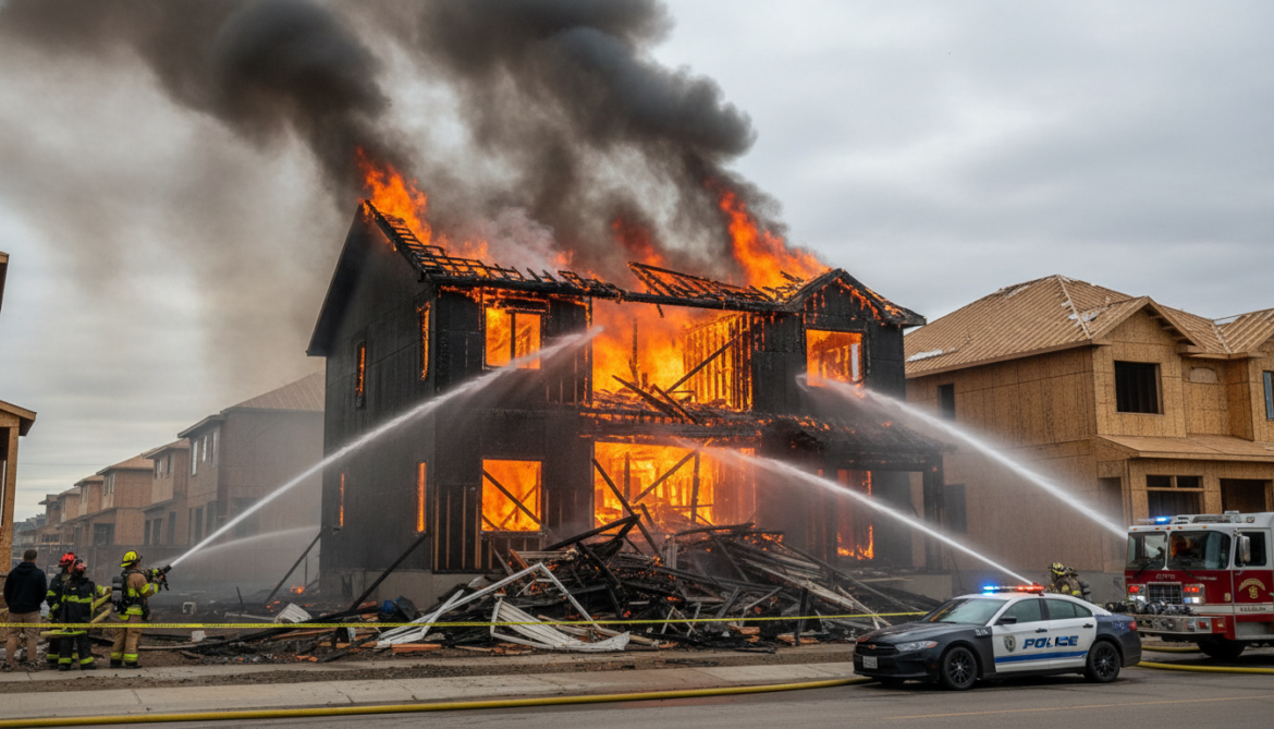 Edmonton house fire destroys home under construction, police report no injuries