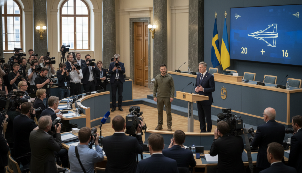 Gripen sale: Sweden announces up to 20 jets for Ukraine, donates 16