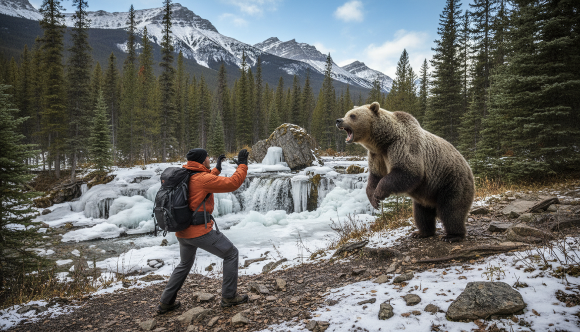 Grizzly bluff charges hiker at Troll Falls in Kananaskis, prompting bear warning