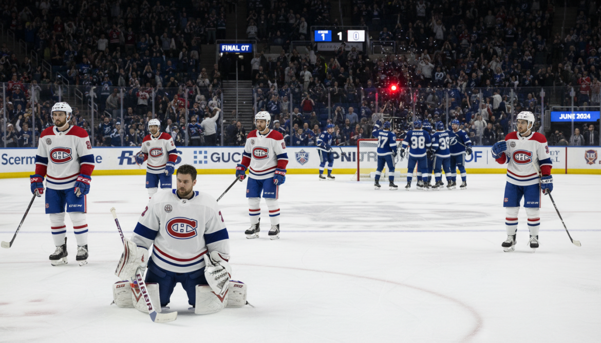 Montreal Canadiens lose 1-0 in overtime to Tampa Bay, series tied 3-3