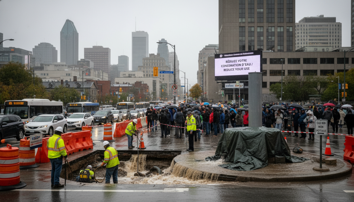 Montreal launches urgent water-main repairs, asks 1.2 million residents to reduce use