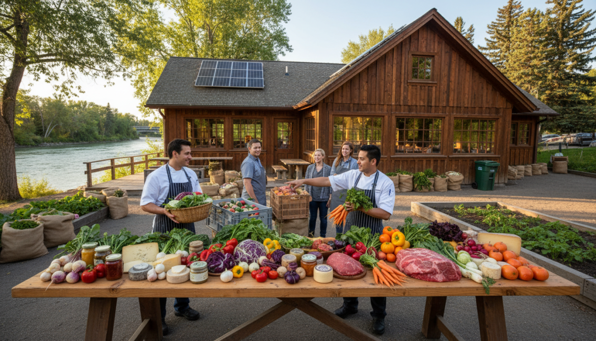 River Café in Calgary champions local Canadian and Albertan ingredients and sustainability practices