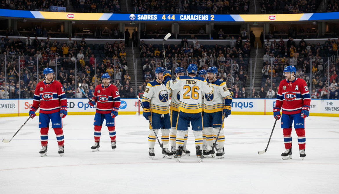 Sabres dominate Canadiens 4-2, expose Montreal's top-line scoring slump