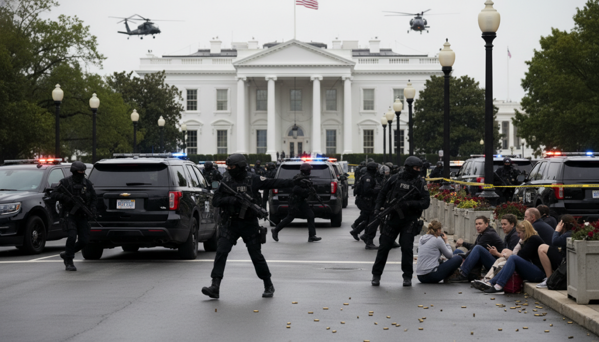 Shots fired near White House trigger security lockdown as FBI responds