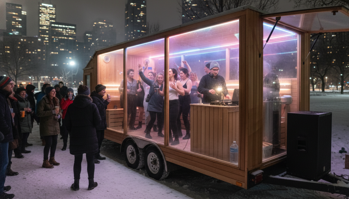 Sauna raves transform Canadian nightlife into sober wellness social hubs