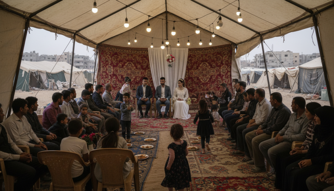 Gaza weddings forced into tents as soaring costs and displacement persist
