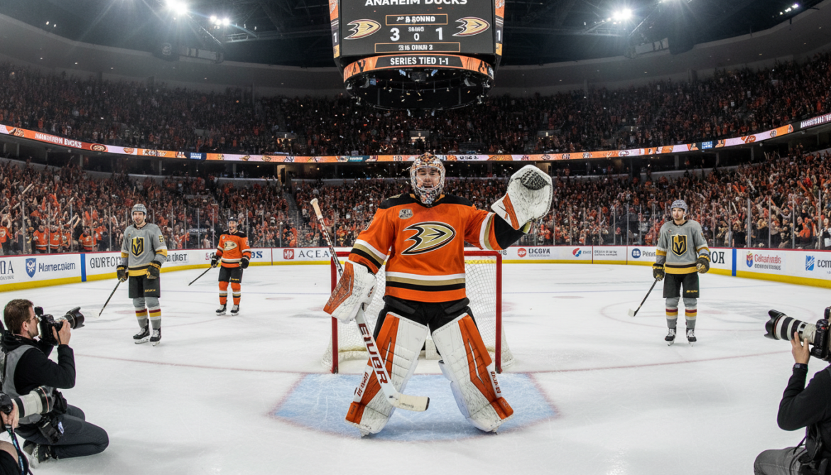 Anaheim Ducks even second-round series as Dostal stifles Golden Knights 3-1