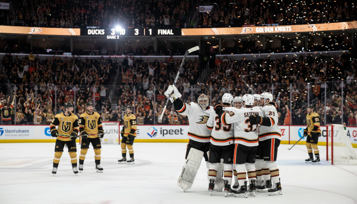 Ducks defeat Golden Knights 3-1 in Game 2 NHL playoff highlights