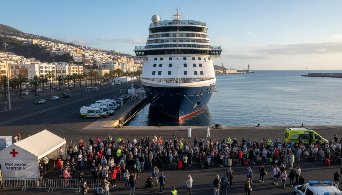 MV Hondius arrives in Tenerife as Spain begins evacuation after hantavirus outbreak