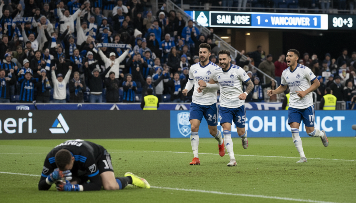 Vancouver Whitecaps forward Berhalter rescues 1-1 draw with San Jose Earthquakes