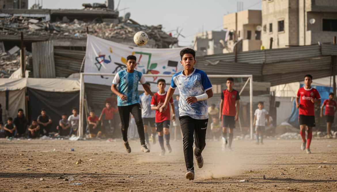 Gaza teen survives family killing as PFA tournament offers football lifeline