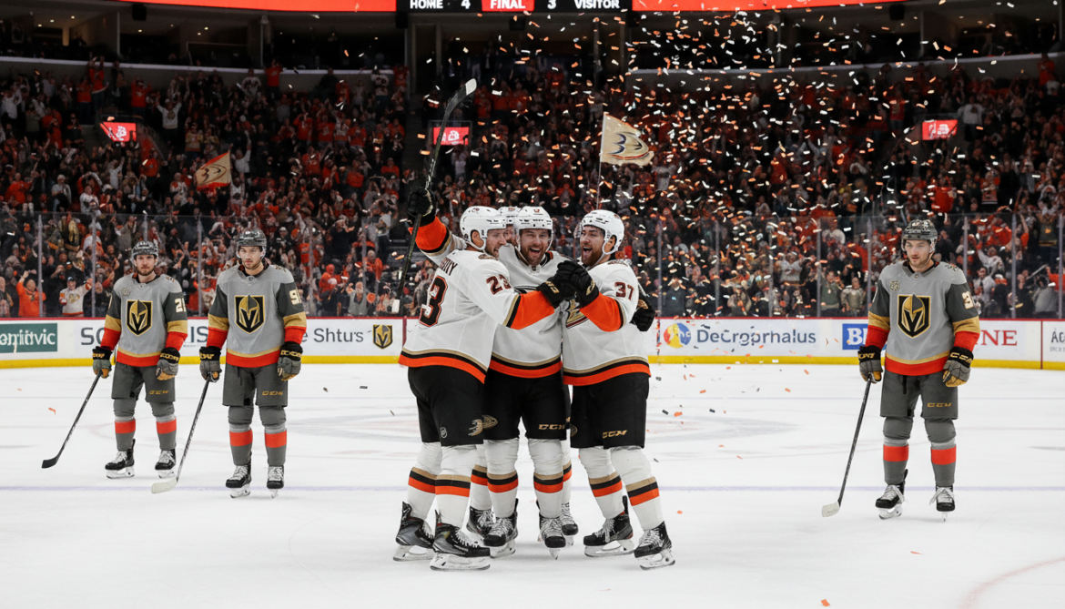 Anaheim Ducks level series with 4-3 win over Vegas Golden Knights