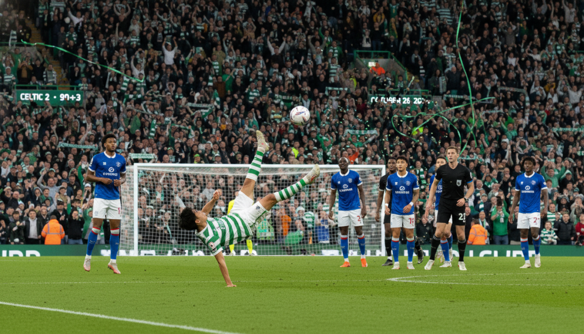Maeda scores spectacular bicycle kick as Celtic secures Old Firm derby victory