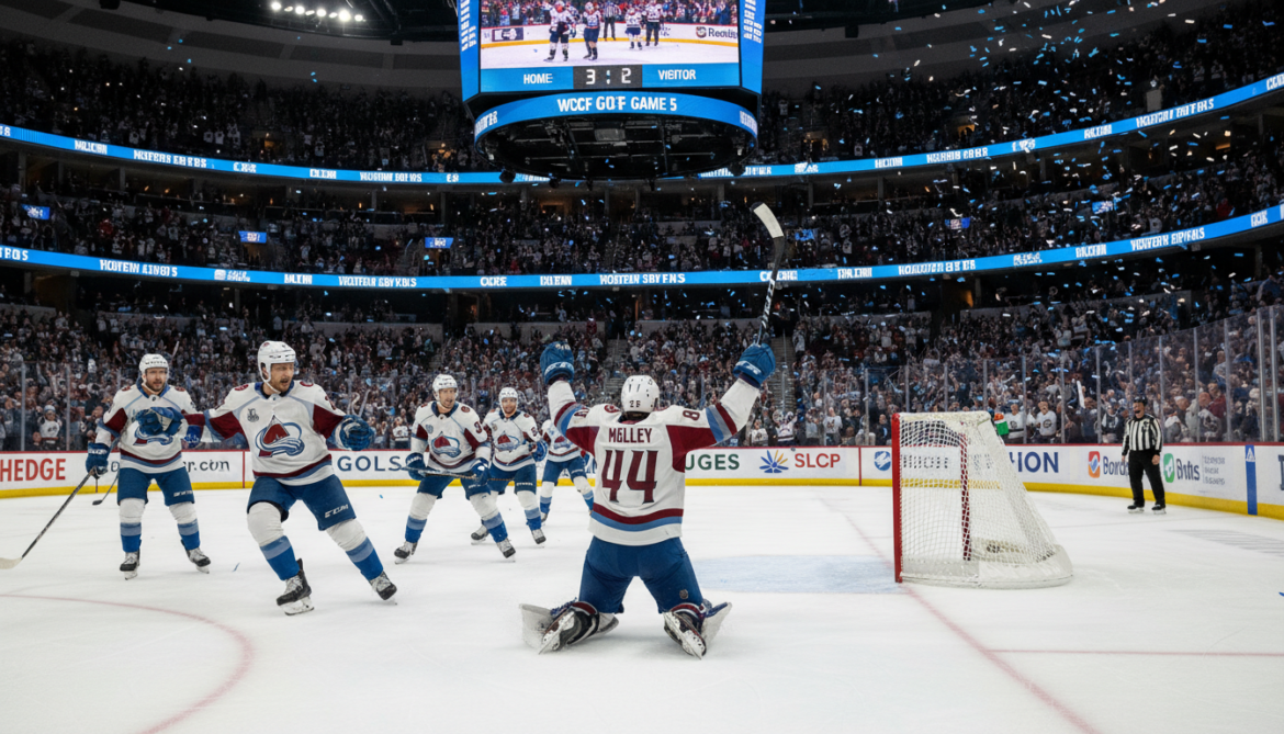 Colorado Avalanche move closer to Western Conference Final as Kelly scores winner