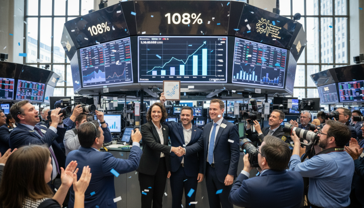 Cerebras Systems debuts in $5.5 billion IPO as shares surge 108 percent