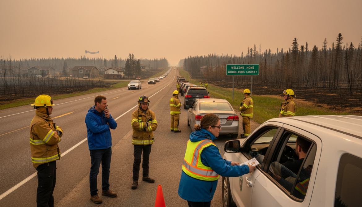 Woodlands County wildfire held as officials allow residents to return