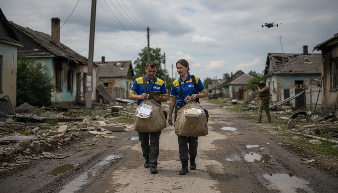 Ukrainian postal workers brave drone-threatened frontlines to keep villages connected