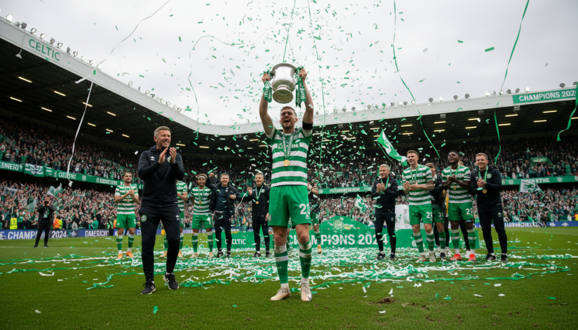 Celtic clinches record 56th Scottish Premiership title and fifth consecutive crown