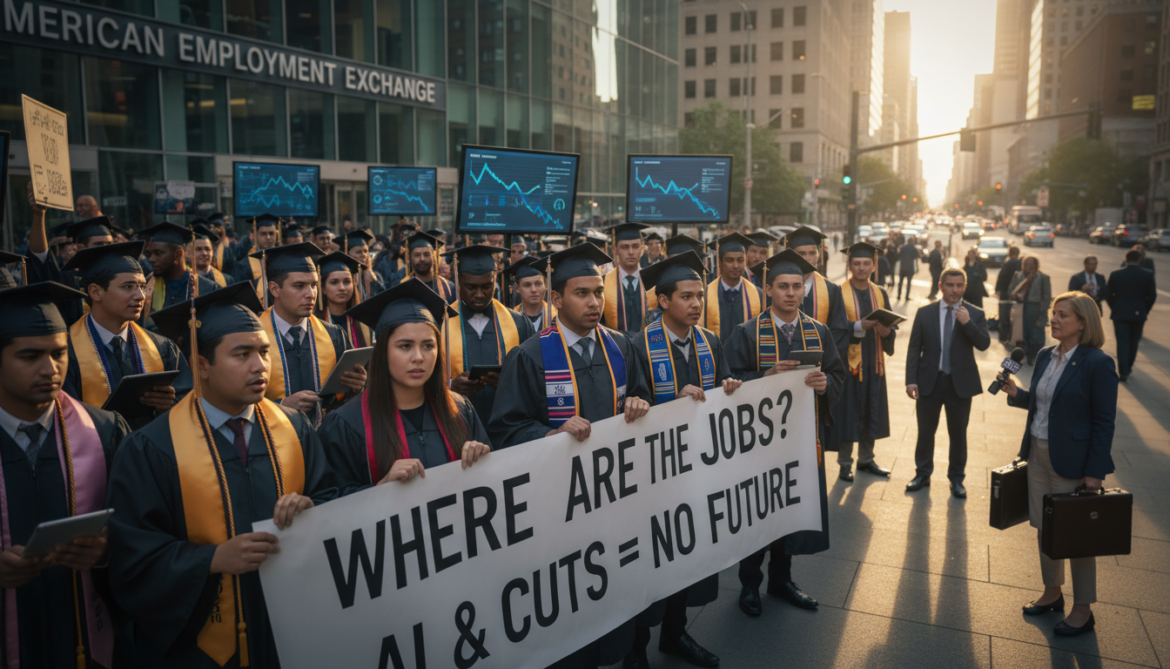 Class of 2026 graduates confront tight US job market amid AI and funding cuts