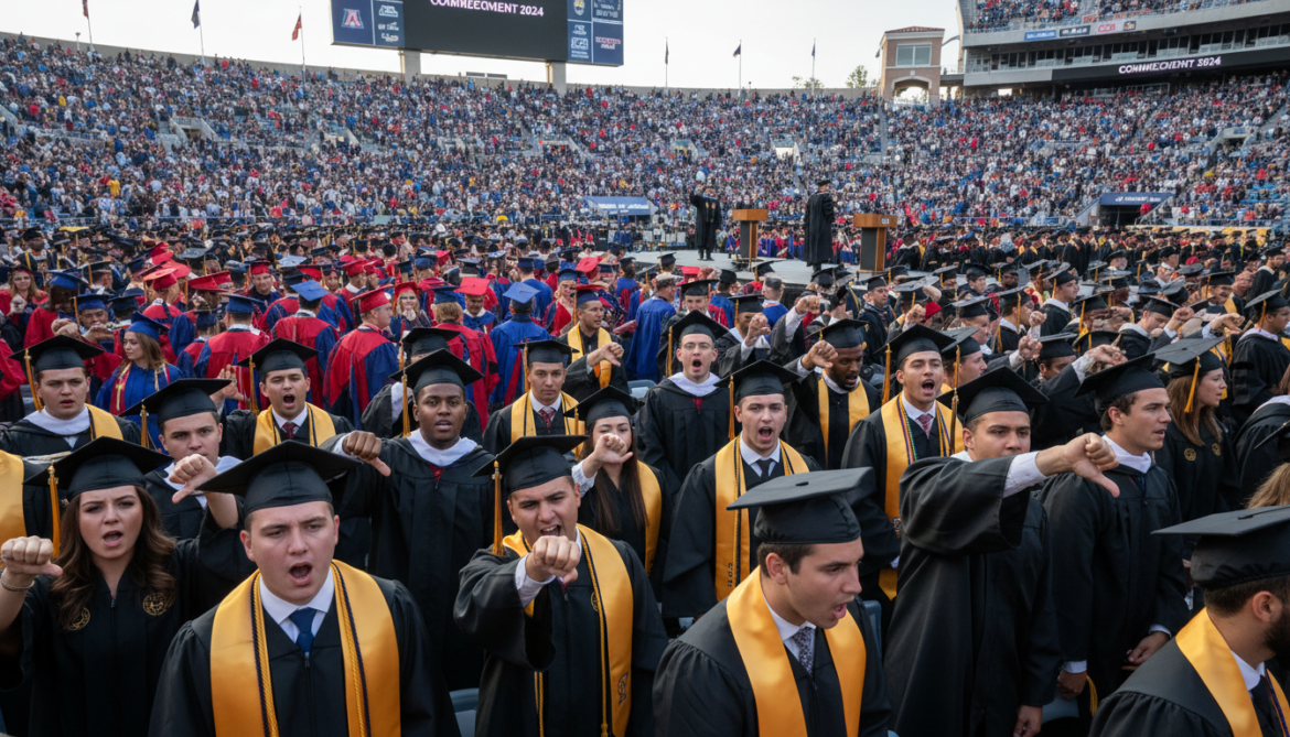 Students boo AI during commencement speeches at UCF and Arizona