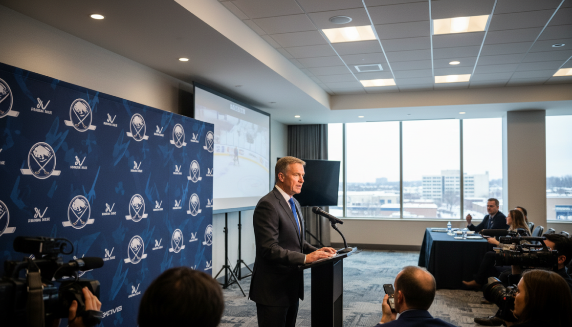 Sabres' Ruff explains decision to keep team in hotel