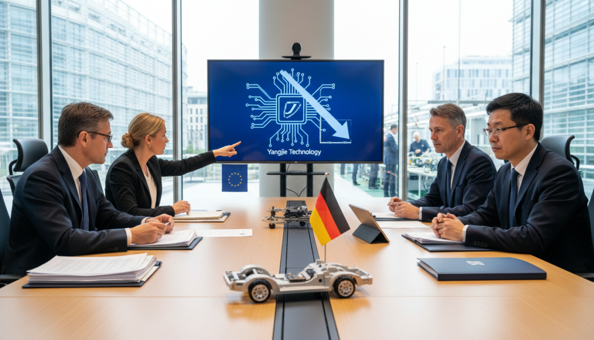 EU restricts Chinese chipmaker Yangjie, squeezing chip supply for German automakers