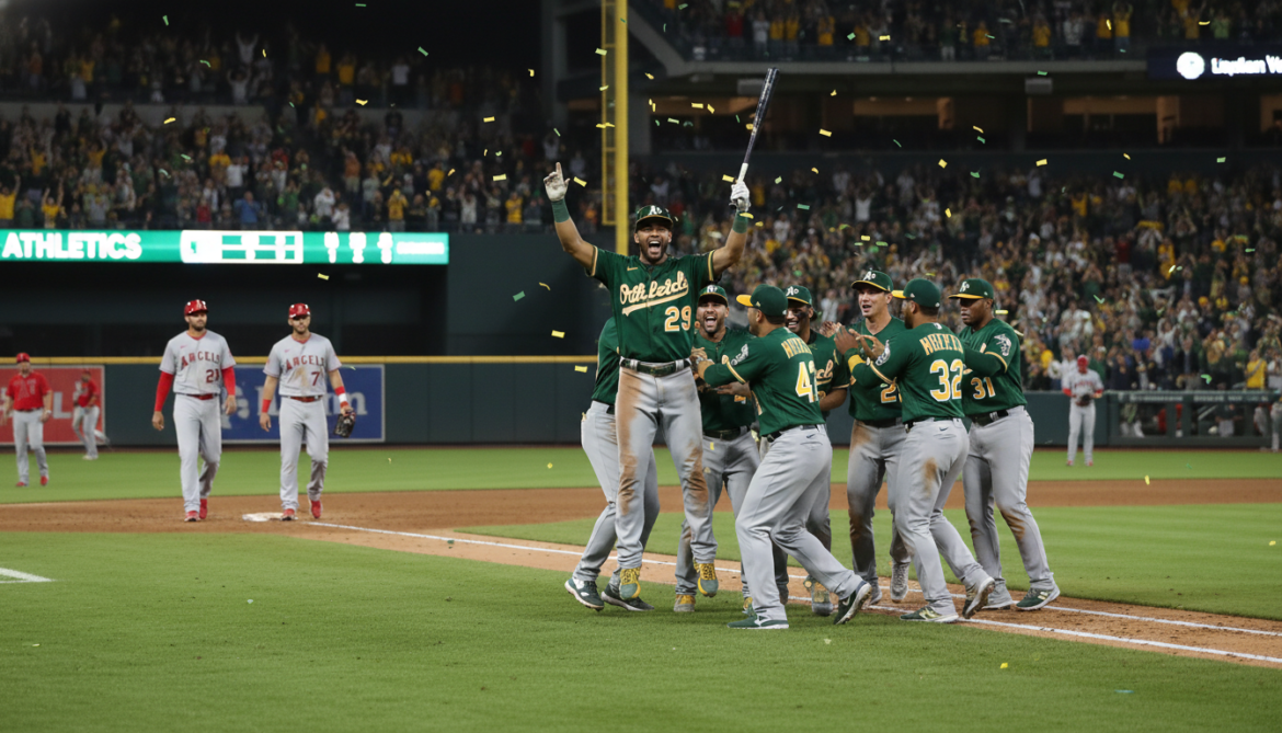 Athletics rout Angels 14-6 in MLB offensive outburst