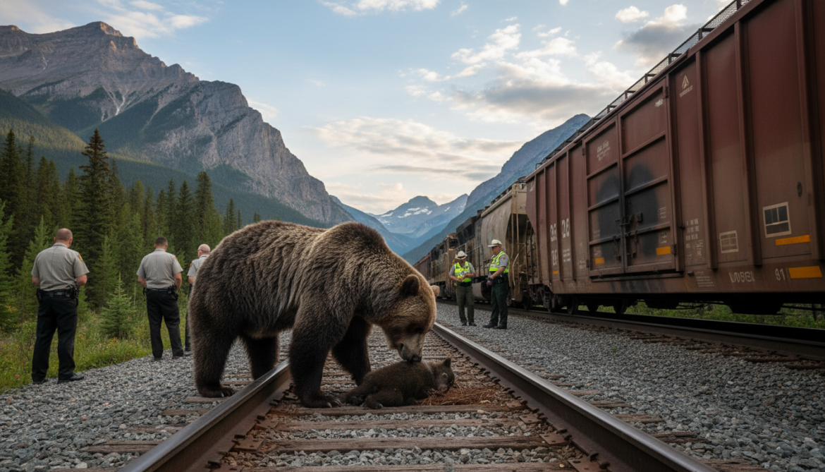 Banff grizzly Bear 142 loses cub after train collision on park railway