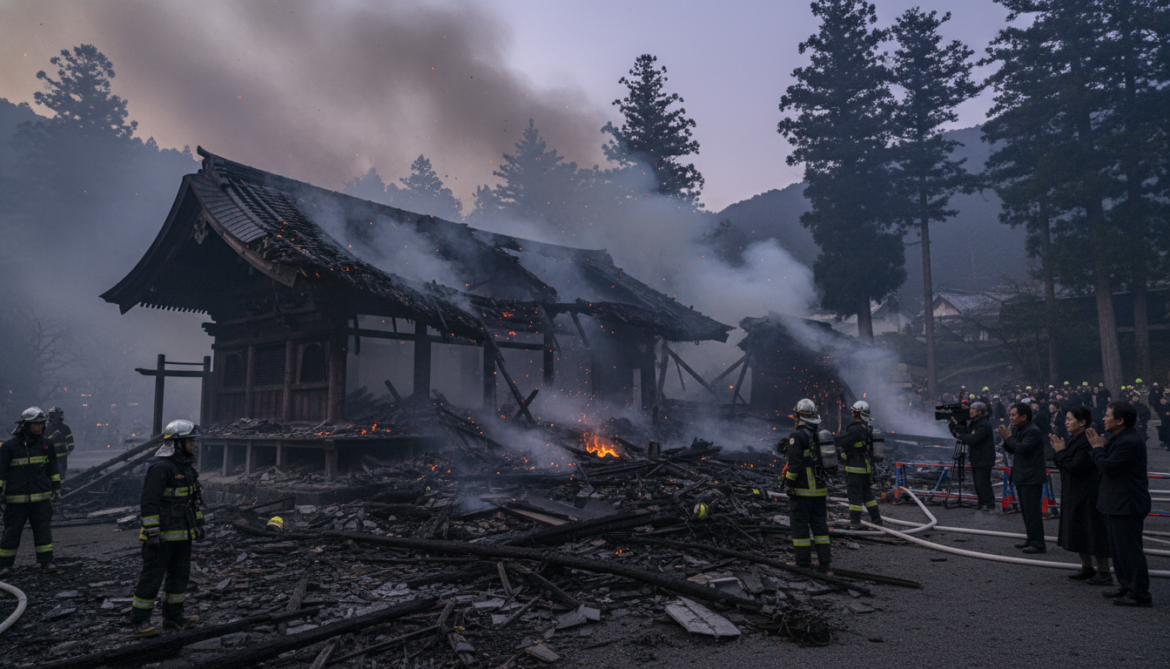 Eternal Flame Hall in Southwestern Japan Burns Down, 1,200-Year Sacred Flame Lost