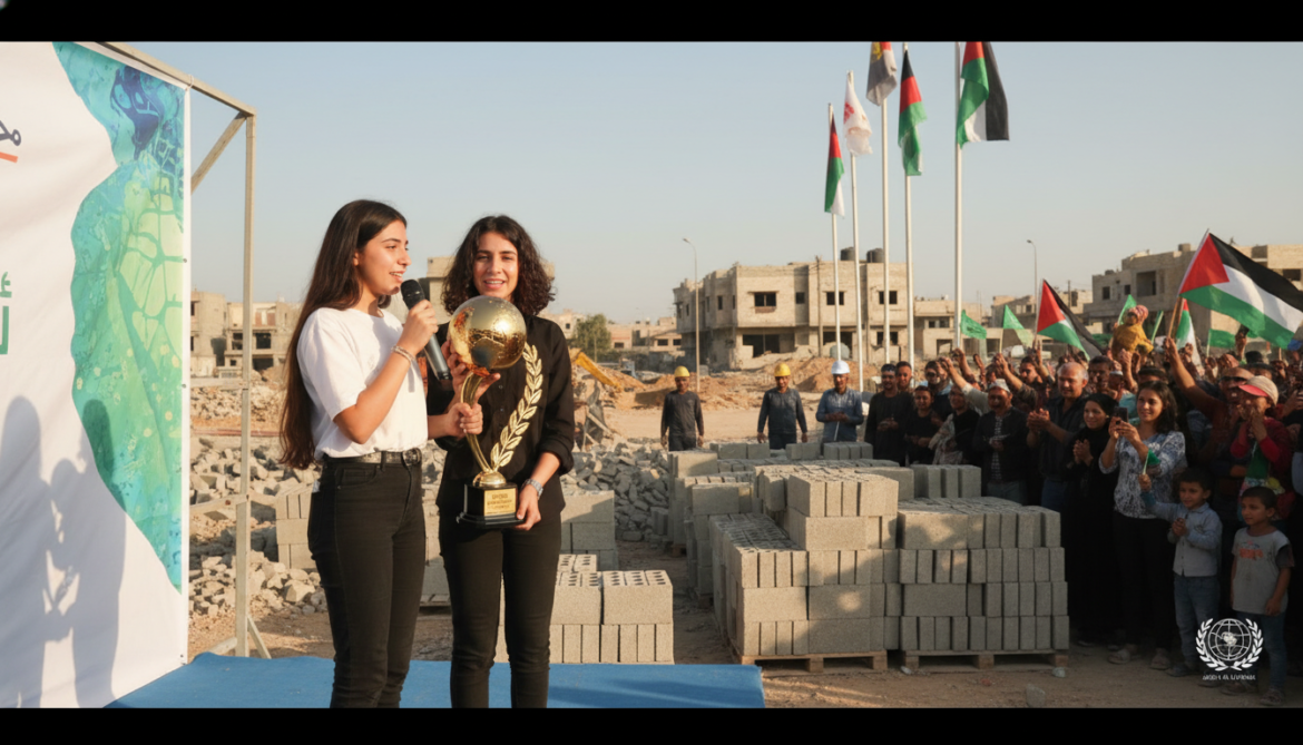 Palestinian sisters win 2026 Earth Prize after turning Gaza rubble into bricks